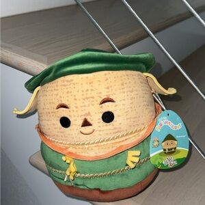 Squishmallows Green and Brown Scarecrow Plush